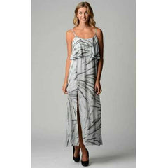 Women's Printed Tie Dye Maxi Dress