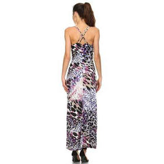 Women's Double Strap Cross-Back Maxi Tank Dress