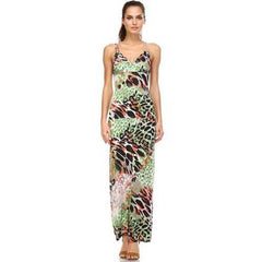 Women's Double Strap Cross-Back Maxi Tank Dress