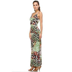 Women's Double Strap Cross-Back Maxi Tank Dress