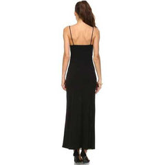 Women's Printed Contrast Maxi Tank Dress