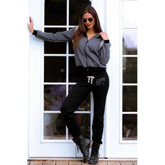 Women's Fold-over Waistband French Terry Screened Sweatpants