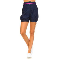 Women's Denim Blouson Shorts