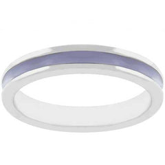 Lavender Enamel Eternity Ring