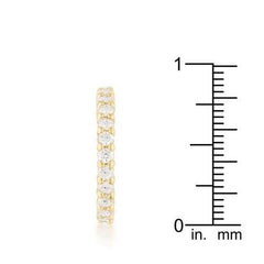 Goldtone Cubic Zirconia Eternity Band