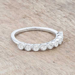 Bea 0.27ct CZ Rhodium Delicate Band