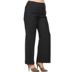 Larry Levine Black/White Pinstripe Pants