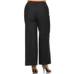 Larry Levine Black/White Pinstripe Pants